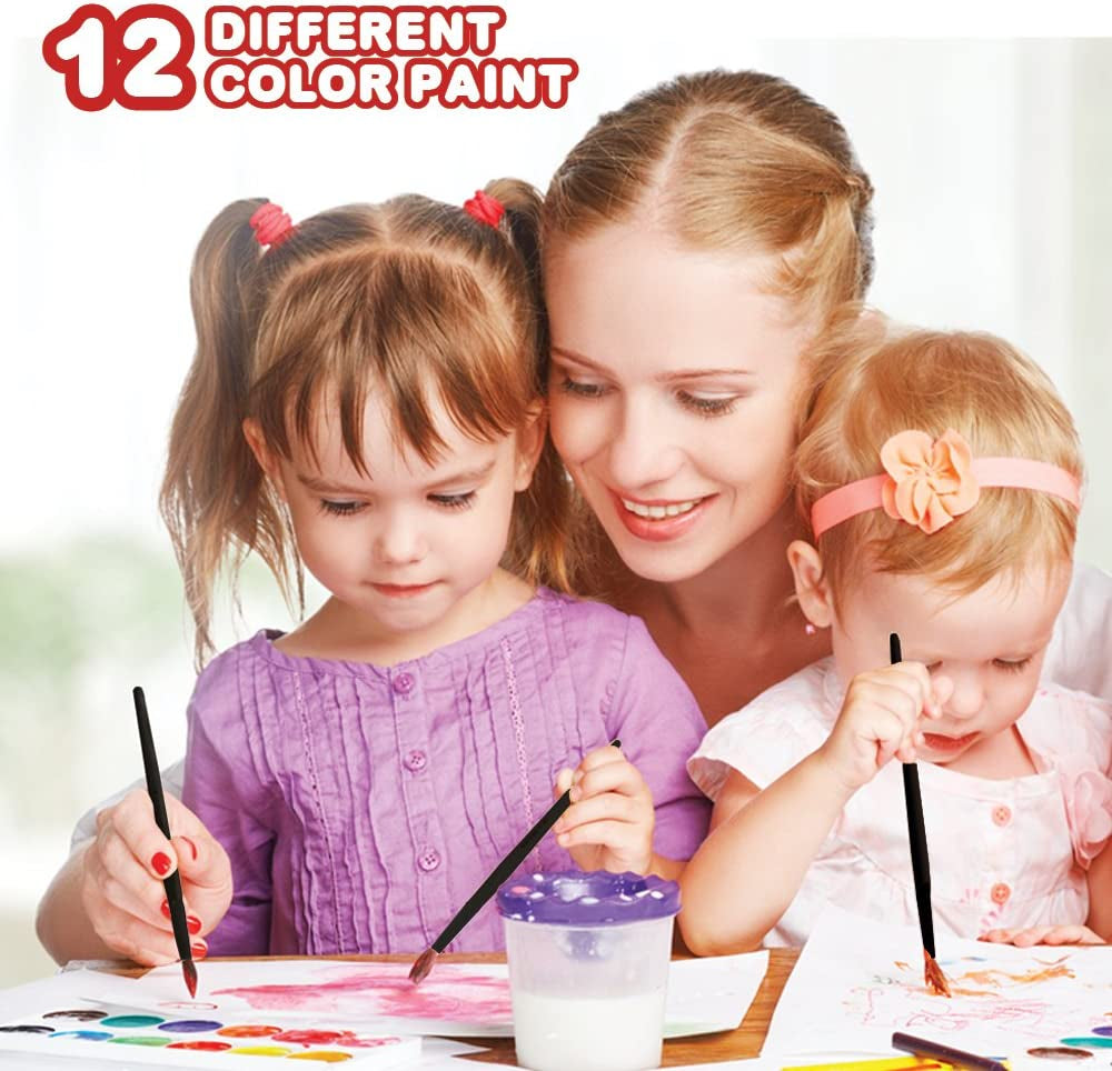 Deluxe Art Kit for Kids Art Set- Beginners Supplies 101 Piece Artist Drawing Painting Kit with Coloring Book, Art and Craft Gift Set for Boys, Girls, Ages 6 7 8 9 10 11 12