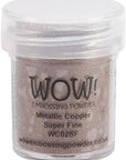 Wow! Embossing Powder Metallic Bundle: Gold, Silver, Platinum and Copper, 15Ml (1) (1, Brown)