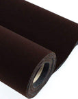 Self Adhesive Brown Velvet Flock Liner for Jewelry Drawer 17.7" X 117" Craft Fabric Peel and Stick, Soft Velvet Liner for Drawer DIY
