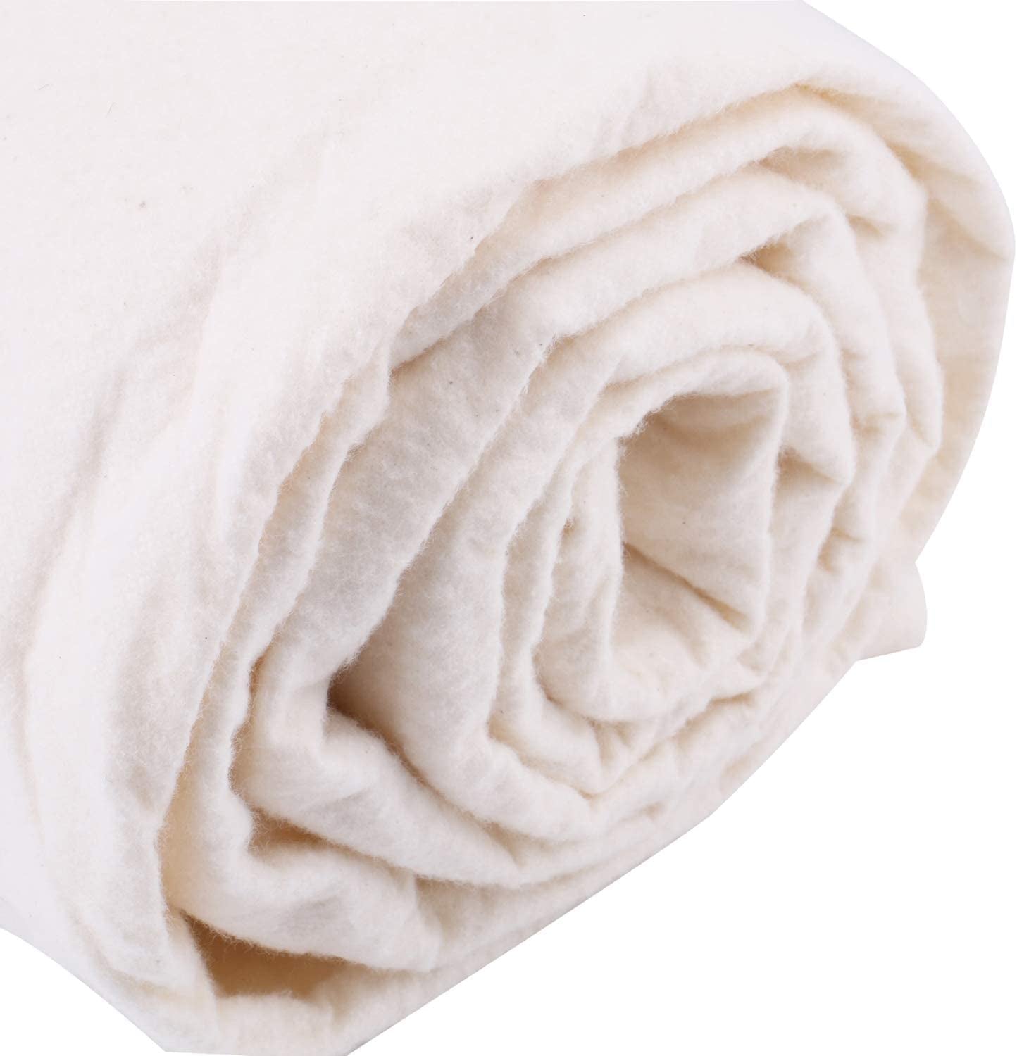 72-Inch X 90-Inch Soft Natural Cotton Batting for Quilts, Craft and Wearable Arts