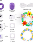 3960Pcs Pony Beads for Friendship Bracelet Making Kit 48 Colors Kandi Beads Set, 2400Pcs Plastic Rainbow Bulk and 1560Pcs Letter Beads with 20 Meter Elastic Threads for Craft Jewelry Necklace