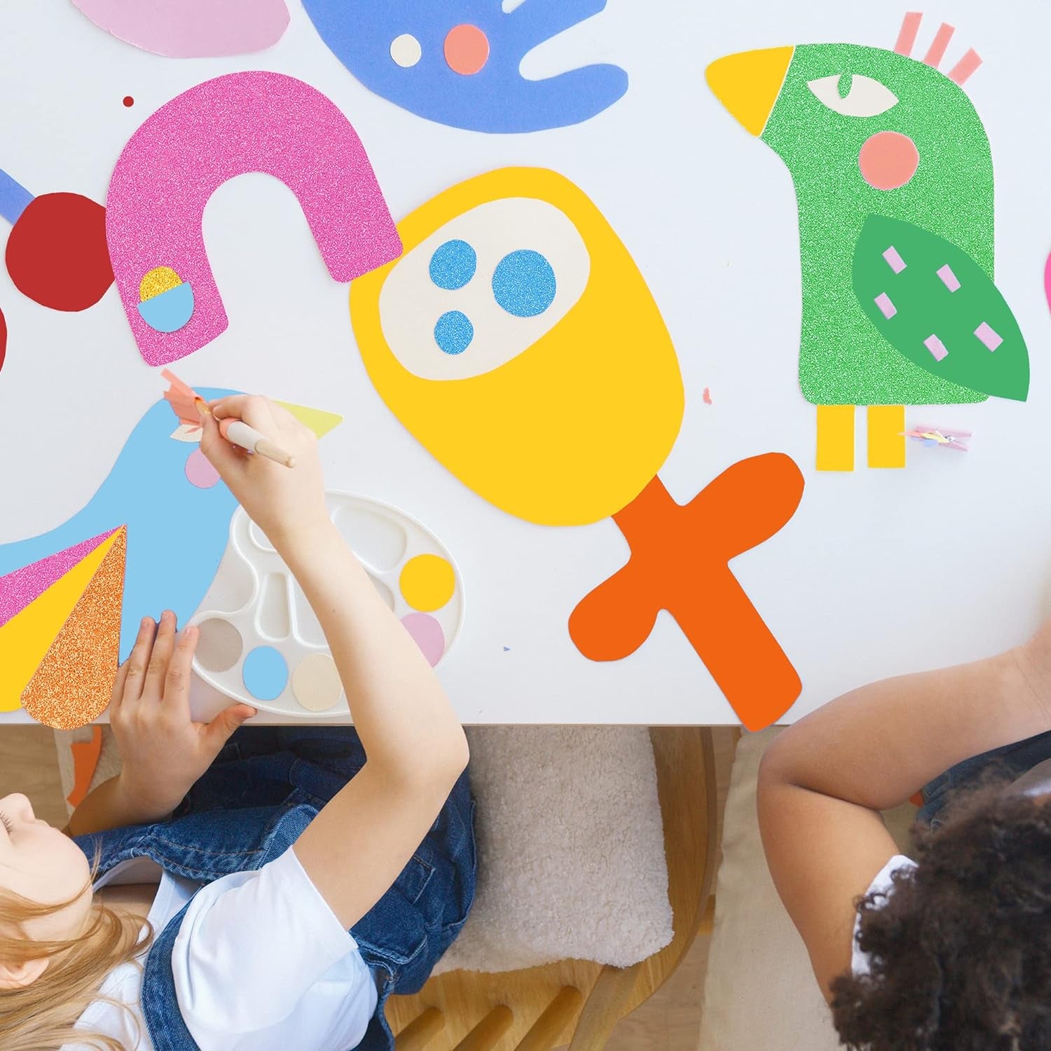 20 Sheets Glitter&Colored Cardstock Paper - 92Lb./250Gsm Cover, A4 Mixed Colored Craft Cardstock for School DIY Project, Birthday Card Making, Thanksgiving Gift Box Wrapping