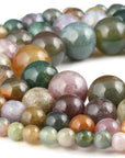 12Mm Natural Indian Agate Beads round Gemstone Loose Beads for Jewelry Making (31-33Pcs/Strand)