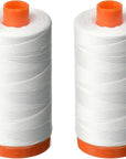 USA  50Wt Cotton 1,422Yd-White, 1422 Yd, White