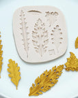 Tree Leaf Silicone Mold, Resin Mold Cake Fondant Silicone Mold Fondant Clay Mould Leaf Shape DIY Decorating Tool