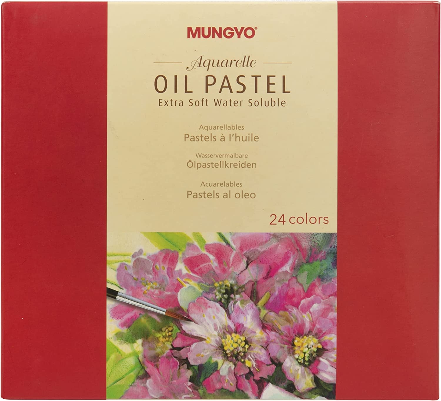 Water-Soluble Oil Pastel Set, 24 Vibrant Colors - Premium Blendable Art Sticks for Artists, Students, and Creatives - MAO-24