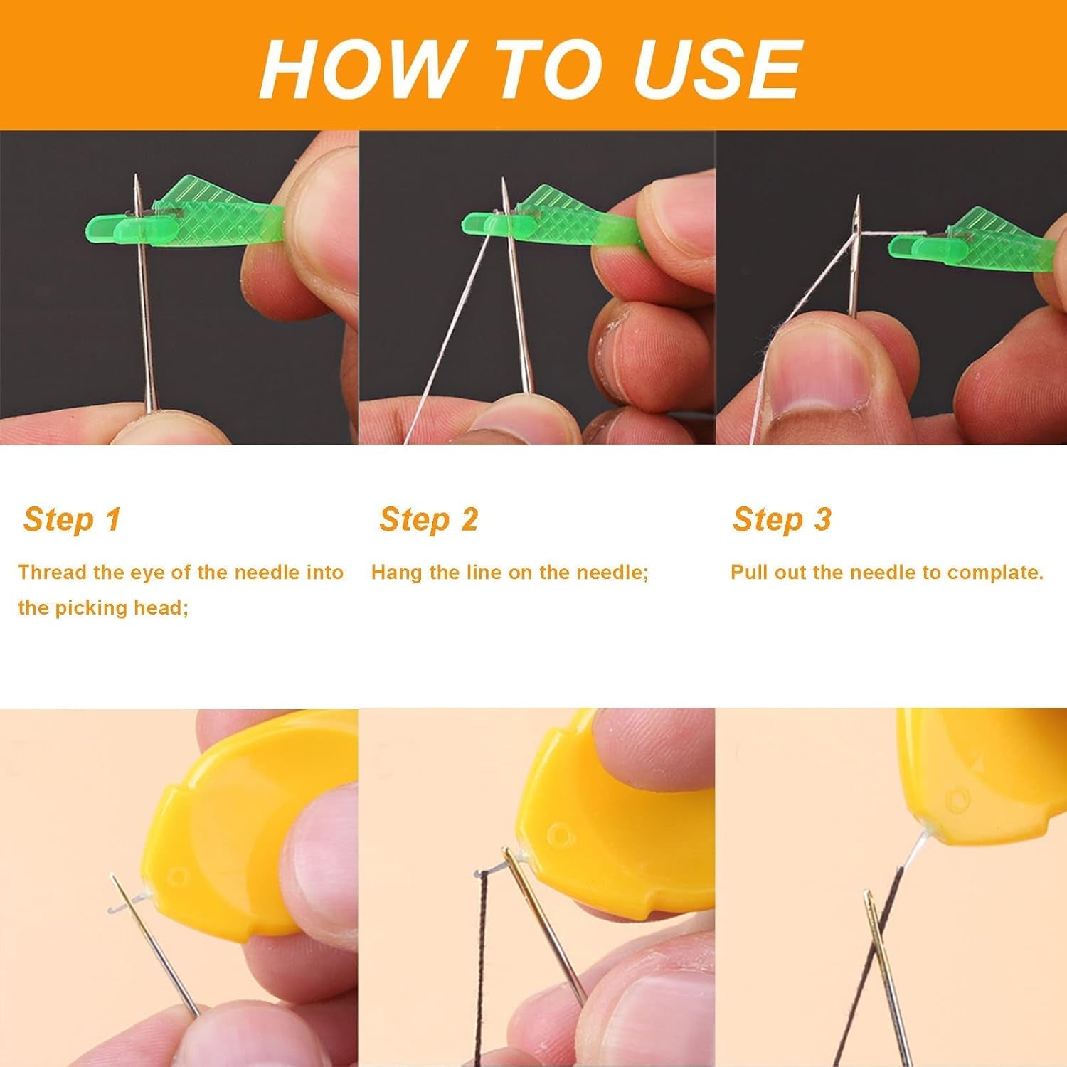 Needle Threaders for Hand Sewing,25 Pcs Needle Threaders Kit,Include Fish Type Easy Threader/Gourd Shaped Sewing Needle Threader/Thumb Shaped Threaders/Seam Rippers/Sewing Tweezers/Thimble/Scissor Etc