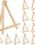Easel for Painting, 9 Inches Easel Stands Set of 12, Tabletop Painting Canvas Tall Wood Display Easels Set of 12, Art Craft Painting Easel Stand for Artist Adults Students