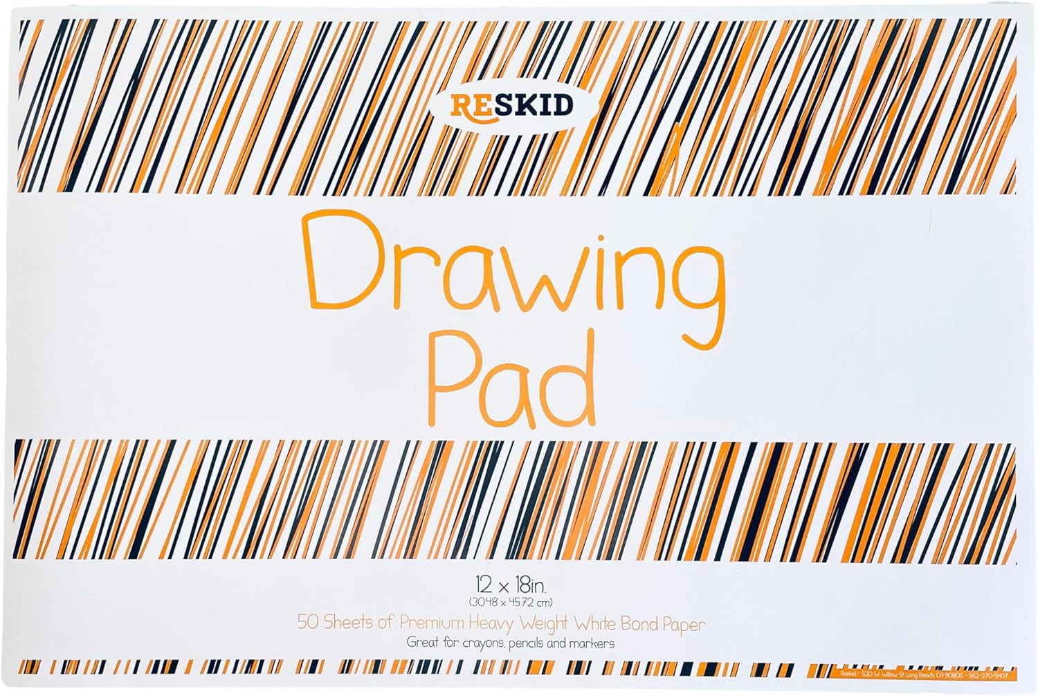 Drawing Paper Pad (12 X 18 Inches) - 50 Sheets, 2-Pack Coloring Art Pads for Kids, Sketch Kids (12X18) (12X18Drawpad)