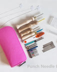 Adjustable Punch Needle Embroidery Kit for Adults - Complete Beginner Set with Tools - Ideal for Punch Needle and Needle Punch Projects