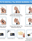 Wood Burning Kit for Adults with Gloves, 130Pcs Wood Burning Pen Tool Set with Adjustable Temperature 200~450 °C Switch Pyrography Pen Kit for Embossing Carving Soldering