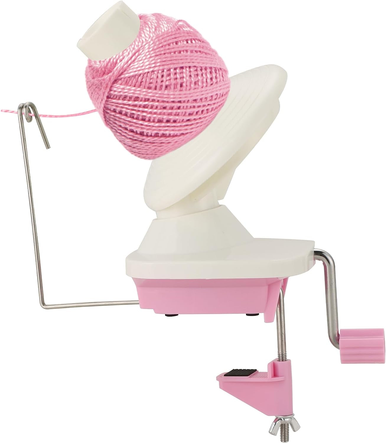 Yarn Ball Winder Manual Winder Holder Hand-Operated Swift Yarn Fiber String Ball (Blue)