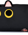 Hongdian Large Capacity Pencil Case Black Color, 3D Cat Pen Bags Pencil Pouch Organizer for Office College School