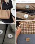 30 Sets Magnetic Snaps Button for Purse Handbag Wallet Overcoat Bag Mixed 3 Colors Fasteners Snap Buttons
