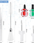 6 Pieces Sewing Machine Cleaning Kit Includes Tweezers Double Headed Lint Brush 4 Pieces Short Screwdriver, Flathead Cross Head Screwdrivers Mini Portable Screwdriver for Repair Machine Sewing Tools