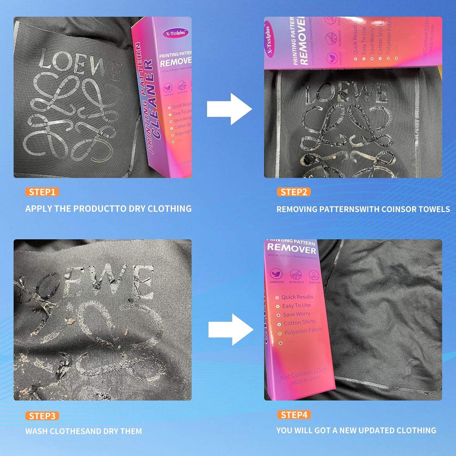 Heat Transfer Vinyl Remover for Fabrics