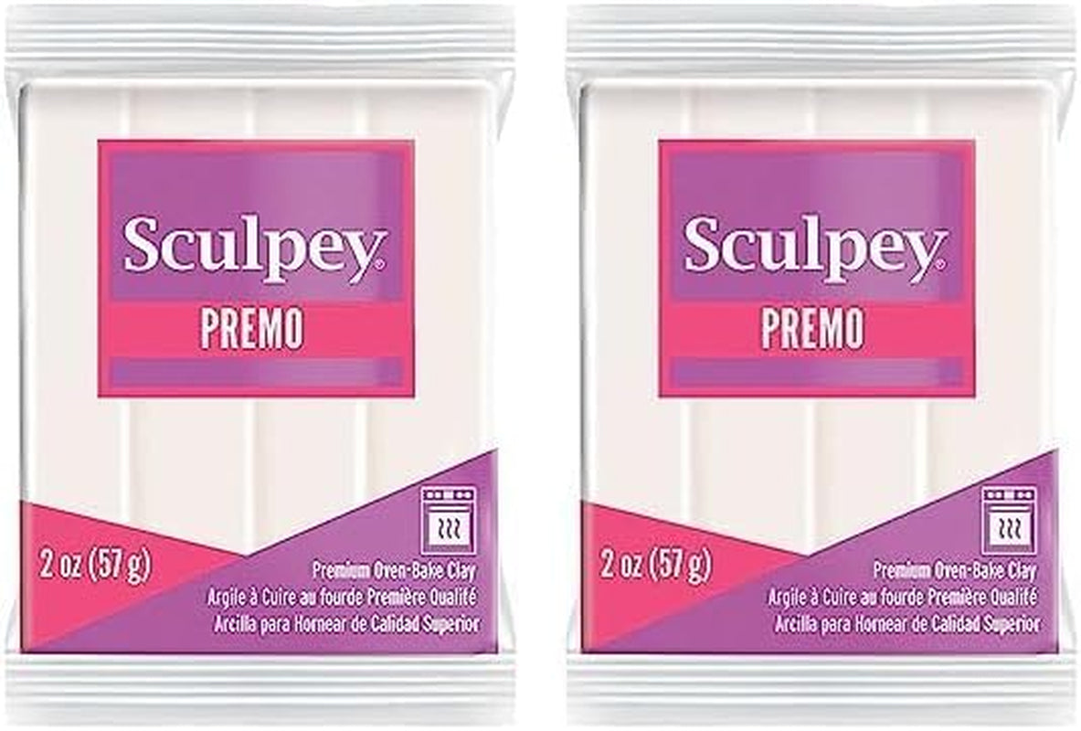 Premo  Polymer Clay 2 Ounces-White Translucent (PE02 5527)