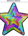 12PCS Sequins Star Patche Appliques for Embroidery (Coloful)