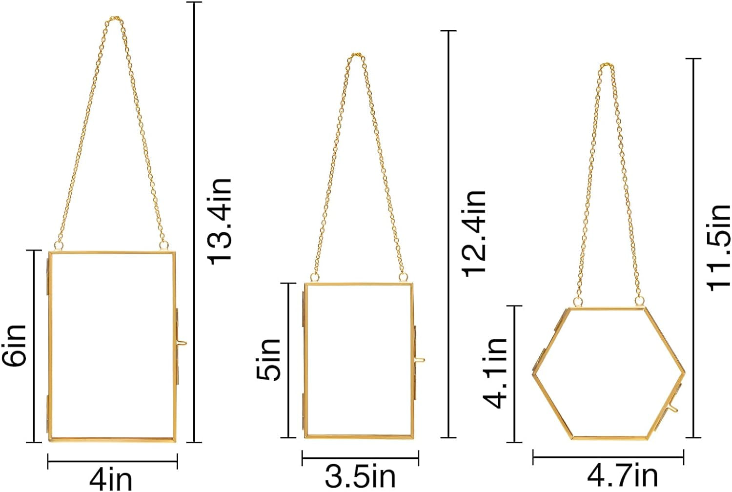 Double Glass Frame for Pressed Flowers - W/Real Dried Flowers and Tweezer for Handicrafts, Photo, or Other Small Flat Items