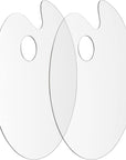 Acrylic Paint Palette Paint Pallet Clear Paint Tray Palette, Easy Clean Non-Stick Artist Pallet for Oil Watercolor Craft DIY Art Painting Palette, 2 PCS