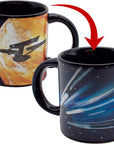 Star Trek Heat-Changing Starship Warp Mug - Add Coffee and the USS Enterprise Enters Warp Speed