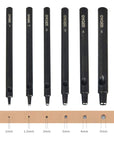 Professional 6Pcs. Leather Hollow Punch Set. Size: 1.0-5.0Mm for Leather Belt, Watch Band and Leather Strap Gasket. with a Free Mini Cutting Mat.