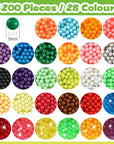 Fuse Beads Non-Iron Kit over 3200 Beads 28 Colors Makes Creations with No Heat Mega Bead Refill