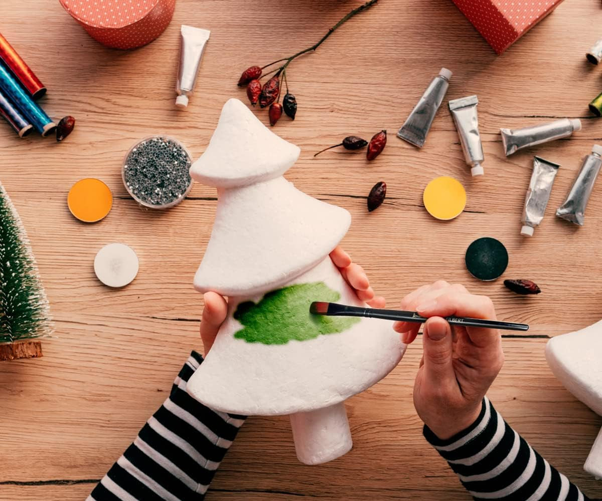 Paint Brushes Set, 14 PCS Artist Brush for Acrylic Oil Watercolor Gouache Artist Professional Painting Kits with Synthetic Nylon Tips