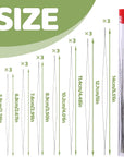 Beading Needles Set 24 Pcs Big Eye Beading Needles Opening Beading Needles Seed Beads Needles Collapsible Beading Needles with Storage Tube for Bracelets and Jewelry Making