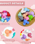 42 Pcs Mouse Head Silicone Focal Beads Cute Cartoon Loose Beads Accessory for DIY Keychains Bracelet Necklace Pens Lanyard Making