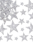 35 Pcs Rhinestone Iron on Letter Patches Bling Rhinestone Letters Glitter Rhinestone Alphabet Applique for Clothing Hats Jeans Shoes DIY Craft（Silver）