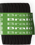 X, Black Braided Elastic, 1/2-Inch by 1-1/2-Yard