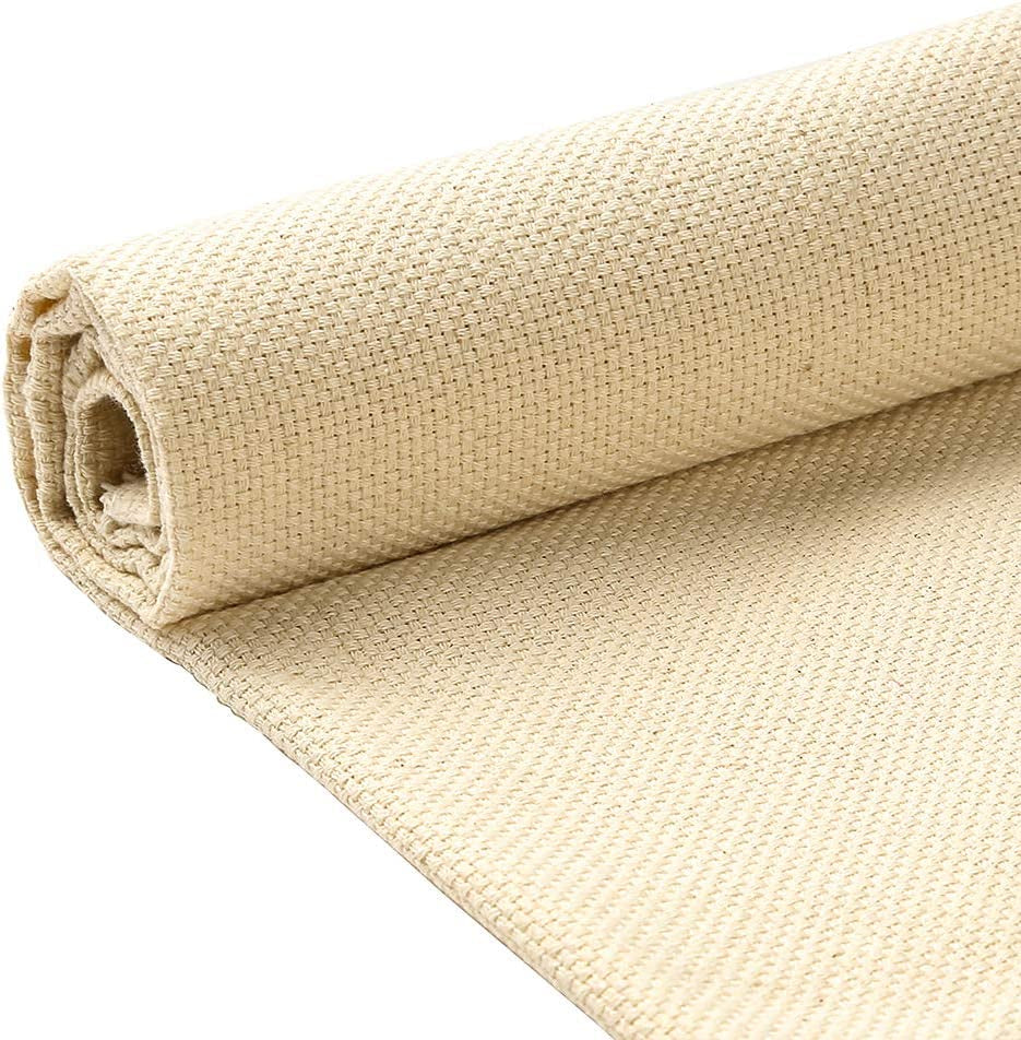 Tufting Cloth Punch Needle Fabric, Embroidery Fabric, Monks Cloth for Punch Needle Embroidery Rug-Punch & Pinch Needle, 26.4 X 19.3 Inch