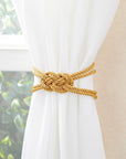 36 Total Yards 5Mm Twisted Gold Cord for Crafts, Gold Rope Ribbon for Sewing, Upholstery Trim,Household Decorations, 2 Rolls of 0.2" Reinforced Polyester Cordage, 18 Yards per Roll