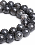 6MM 60PCS Natural Stone Black Labradorite Beads for Jewelry Making DIY Bracelet