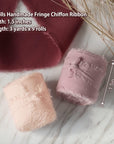 Chiffon Ribbon Fringe Silk Ribbon 9 Rolls Handmade Frayed Edges Ribbon 1.5 Inch X 3 Yard Fabric Boho Ribbon for Gift Wrapping Wedding Invitations Decoration DIY Craft Bridal Bouquets