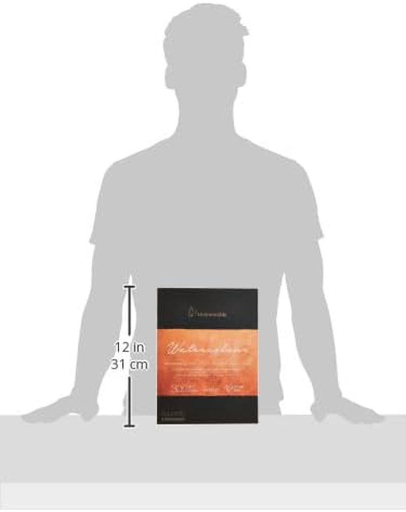 Hahnemhle Collection 100 Percent Cotton Watercolor Pad with 12 Durable Sheets, Vegan and Acid-Free (300 GSM, 9 X 12 Inch)