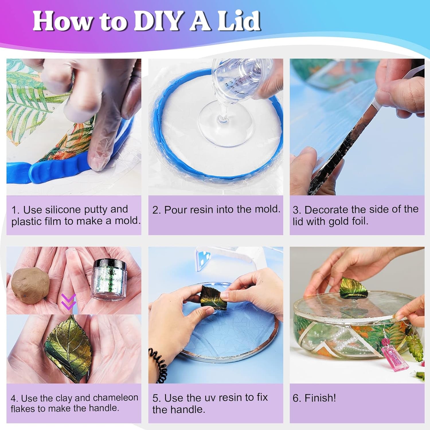 Large Epoxy Molds, 8'' for Succulent Pot, round Silicone Molds for Casting Resin, Plaster, Concrete Cement, DIY Jewelry, Makeup Storage Container, Flower Plant Pots