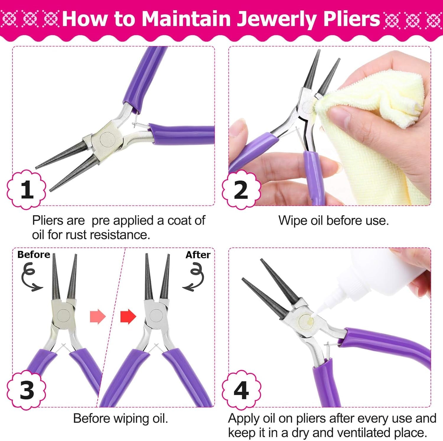 Jump Rings and Jewelry Pliers for Jewelry Making,  Jewelry Repair Kit with 1520Pcs Silver Jump Rings and 3Pcs Jewelry Pliers for Earrings, Necklaces, Rings, Bracelets and Jewelry Making Supplies