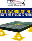Yellow Cone Canvas and Cabinet Door Risers - Acrylic and Epoxy Pouring Paint Canvas Support Stands (Pack of 20) Great to Get Your Canvas or Cabinet Doors Pyramid Triangle Risers