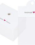 100Pcs Packaging for Small Business, Jewelry Package Supplies for Small Business, Jewelry Display Clear Bags for Selling, Small Craft Packaging Set for Bracelets, Key Chains, Earring(White)