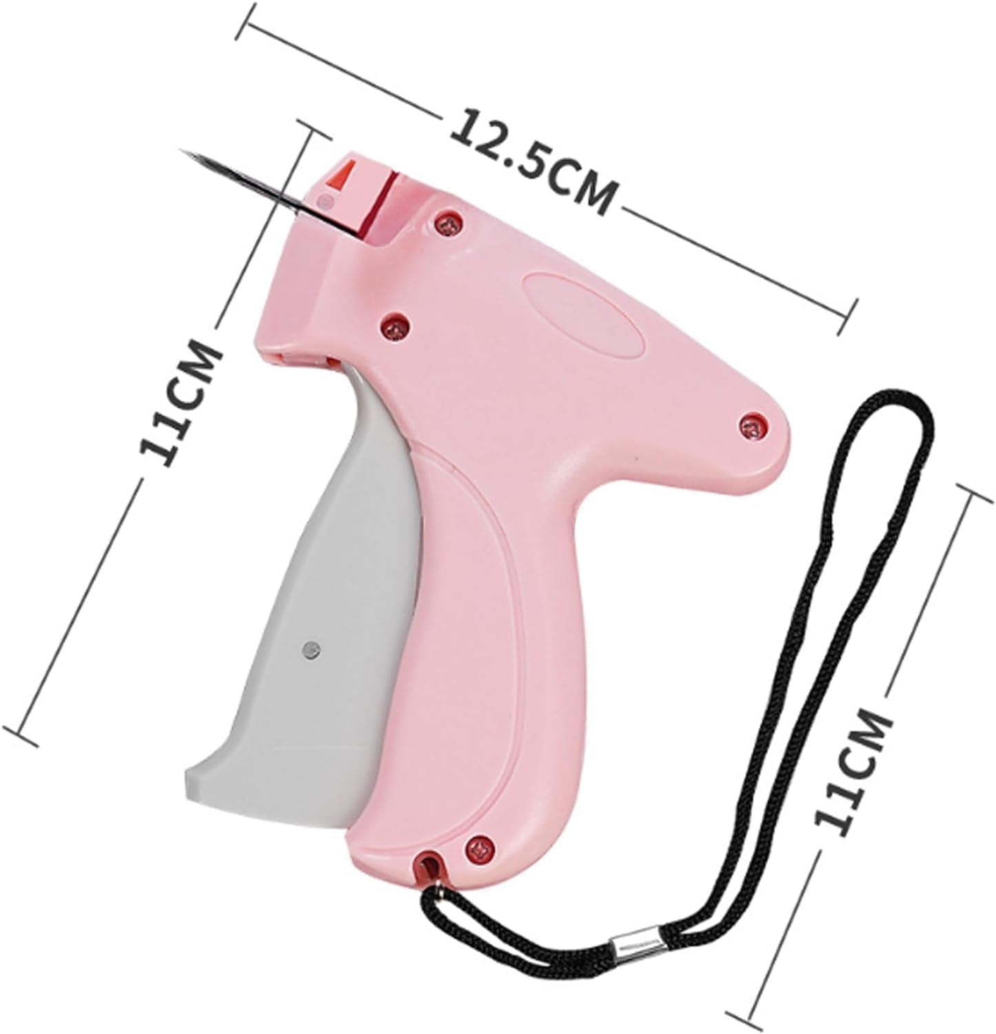 Quick Clothing Fixer, Quick Clothes Fixer, Quick Clothing Fixer Gun, Mini Quick Repair Garment Sewing Machine, Instant Buttons Garment Connector with Buckles Needles (1-Pink)