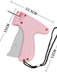 Quick Clothing Fixer, Quick Clothes Fixer, Quick Clothing Fixer Gun, Mini Quick Repair Garment Sewing Machine, Instant Buttons Garment Connector with Buckles Needles (1-Pink)