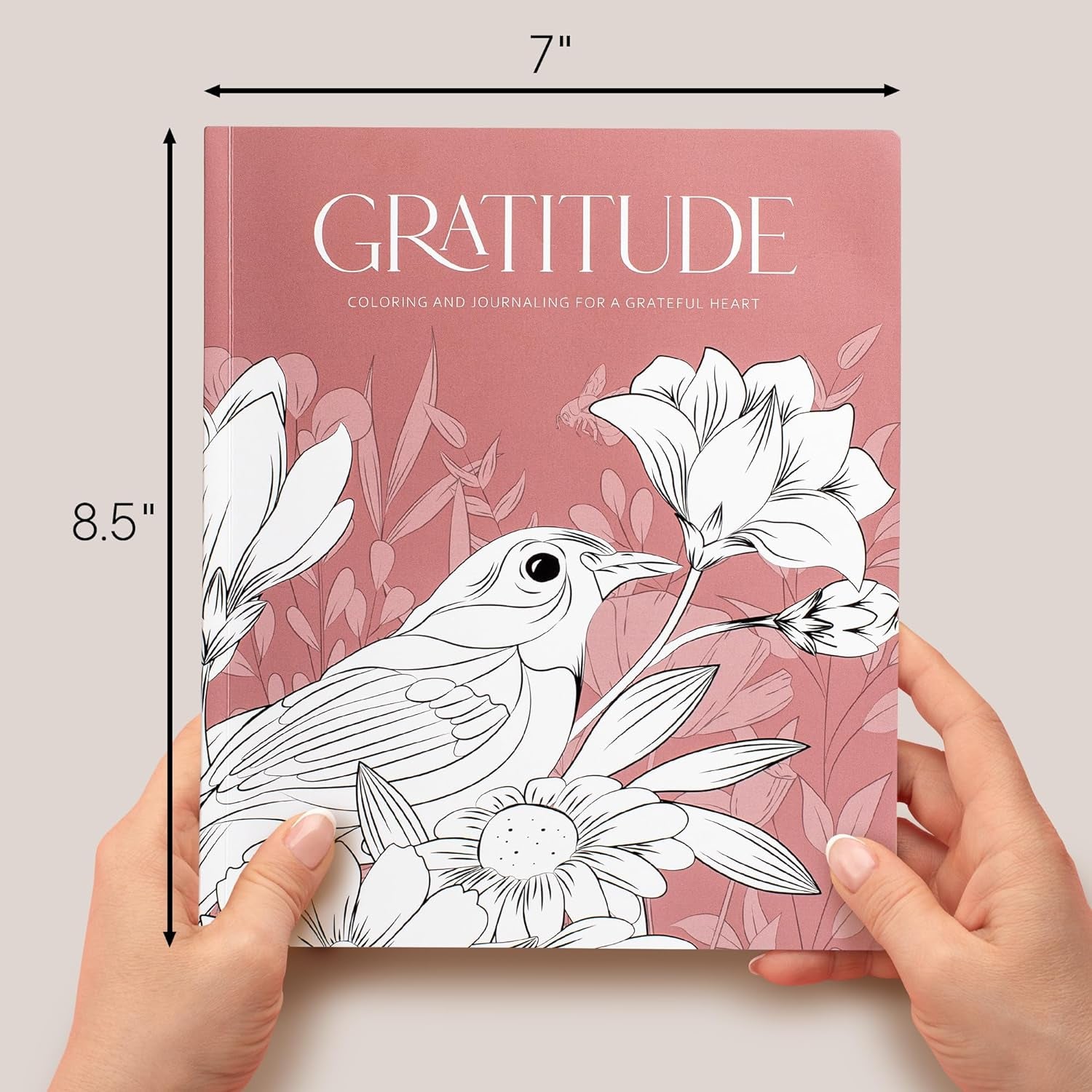Beautiful Adult Coloring Book Set of 2 for Relaxation - Gratitude and Mindfulness Books with Inspirational Quotes Making It a Great Gift - Perfect Stress-Relieving Books Fun to Color for Women