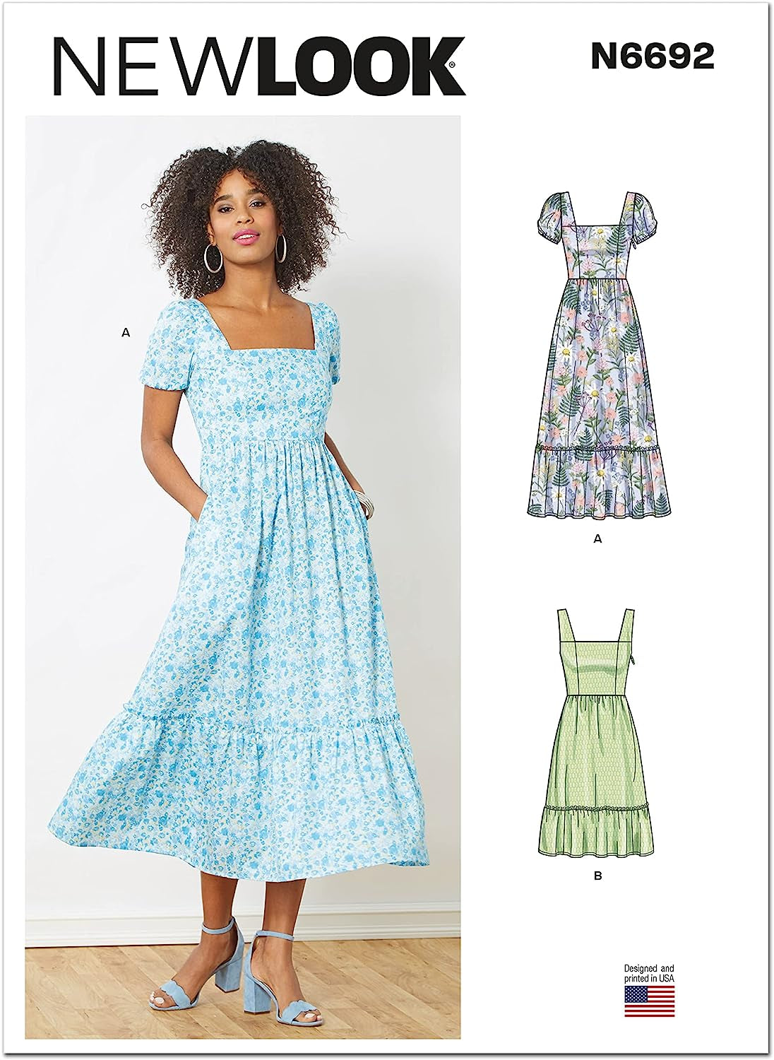 Misses' Dress Sewing Pattern Kit, Code N6692. Sizes 6-8-10-12-14-16-18