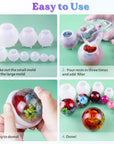 9 Pcs Sphere Silicone Molds for Resin, Upgraded Seamless 3D Sphere Resin Molds Silicone,Large round Ball Epoxy Resin Molds for Flowers Preservation,Resin Casting, Soap, Candle