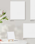 Small Canvases with Easels, 4 X 4 Inches, Pack of 14, Blank White Stretched Canvas for Acrylic, Oil and Gouache Painting