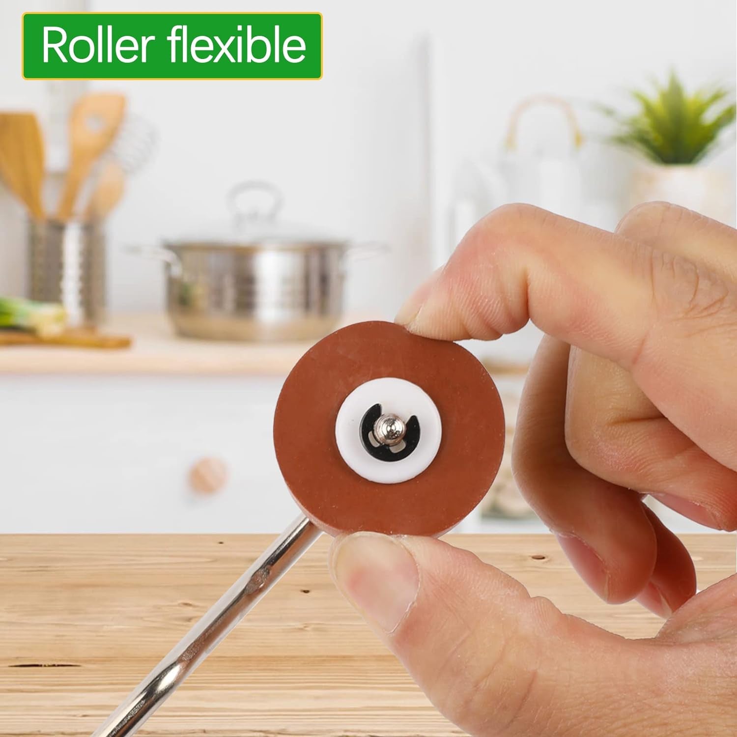 Rubber Brayer Roller for Crafting, Brayer Roller for Printmaking, Craft Stamping Brayers Roller for anti Skid Tape Construction Tools, Print, Wallpapers and Scrapbooks(0.8")