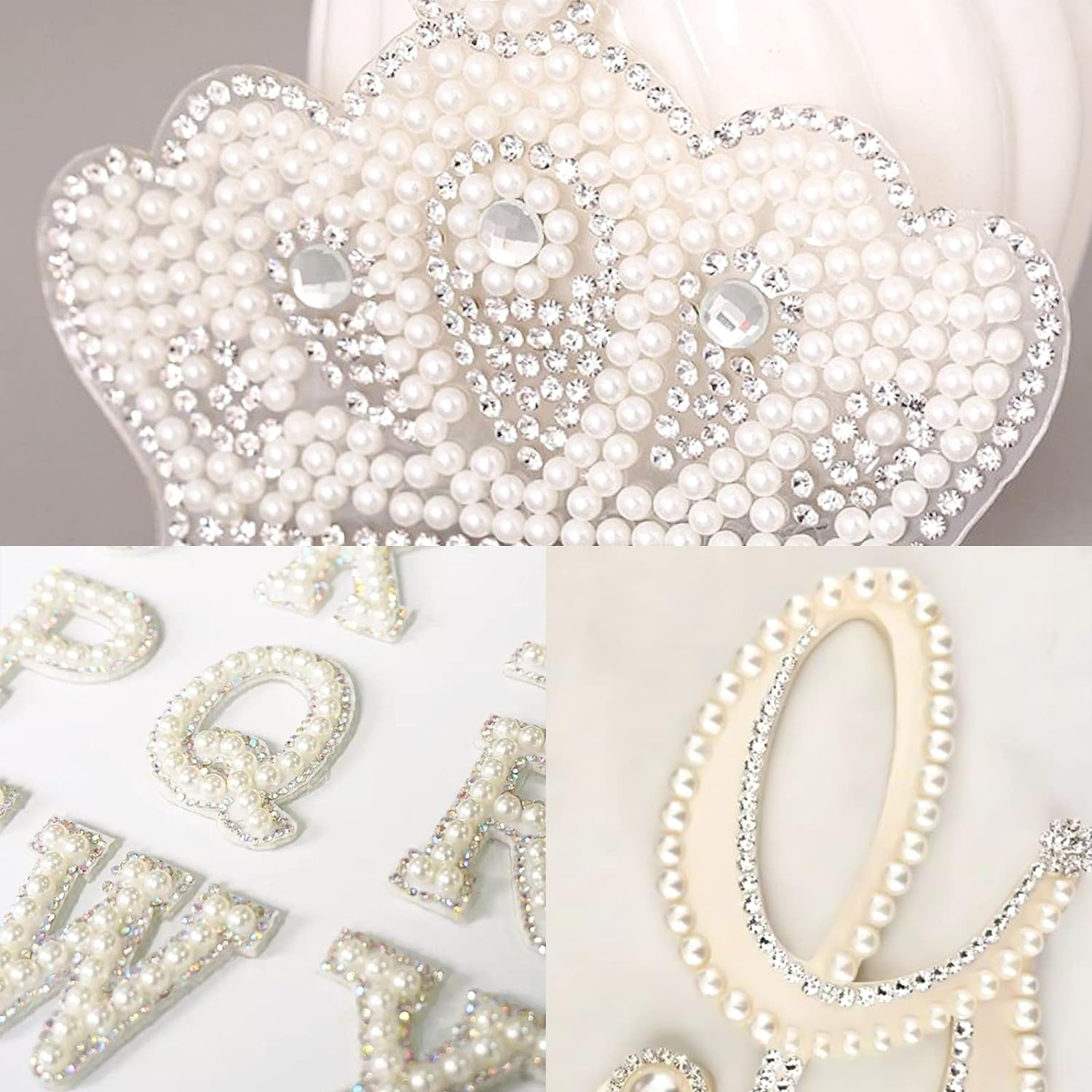 2475 PCS Pearl Stickers Self Adhesive,  4 Size Stick on Makeup Pearl Gem White Jewel Decor for Face, Body, Nail, Hair, Phone Art Craft Scrapbooking Embellishments Assorted Size 3Mm/4Mm/5Mm/6Mm