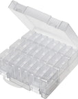 Bead Organizer Box, 24 Slots Diamond Painting Bead Storage Containers, Diamond Painting Art Accessories Boxes Craft Bead Storage Box Organizer Bead Organizers and Storage for Rhinestones (1 Pack)